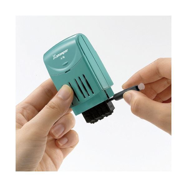 絶対にお買得! まとめ シヤチハタ Xスタンパー 回転日付印欧文日付 4号 藍色 XNDB-4 H-B 1個 ×3セット 100％ 本物保証!