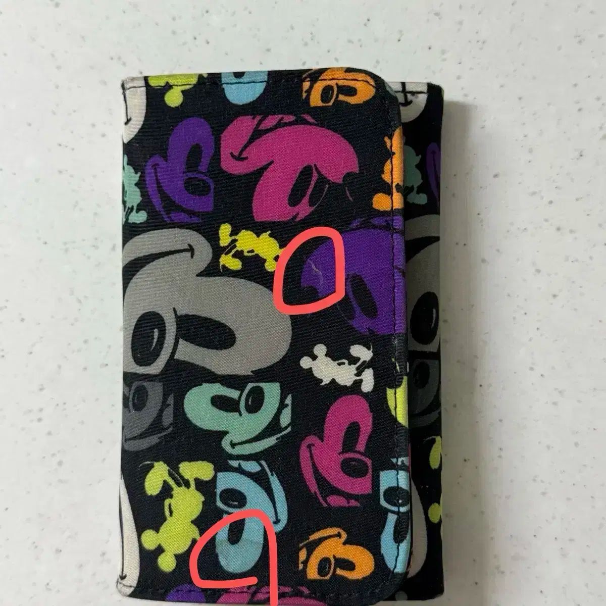 ネゴ 米国 ディズニーランド ミッキーマウス 二つ折り財布