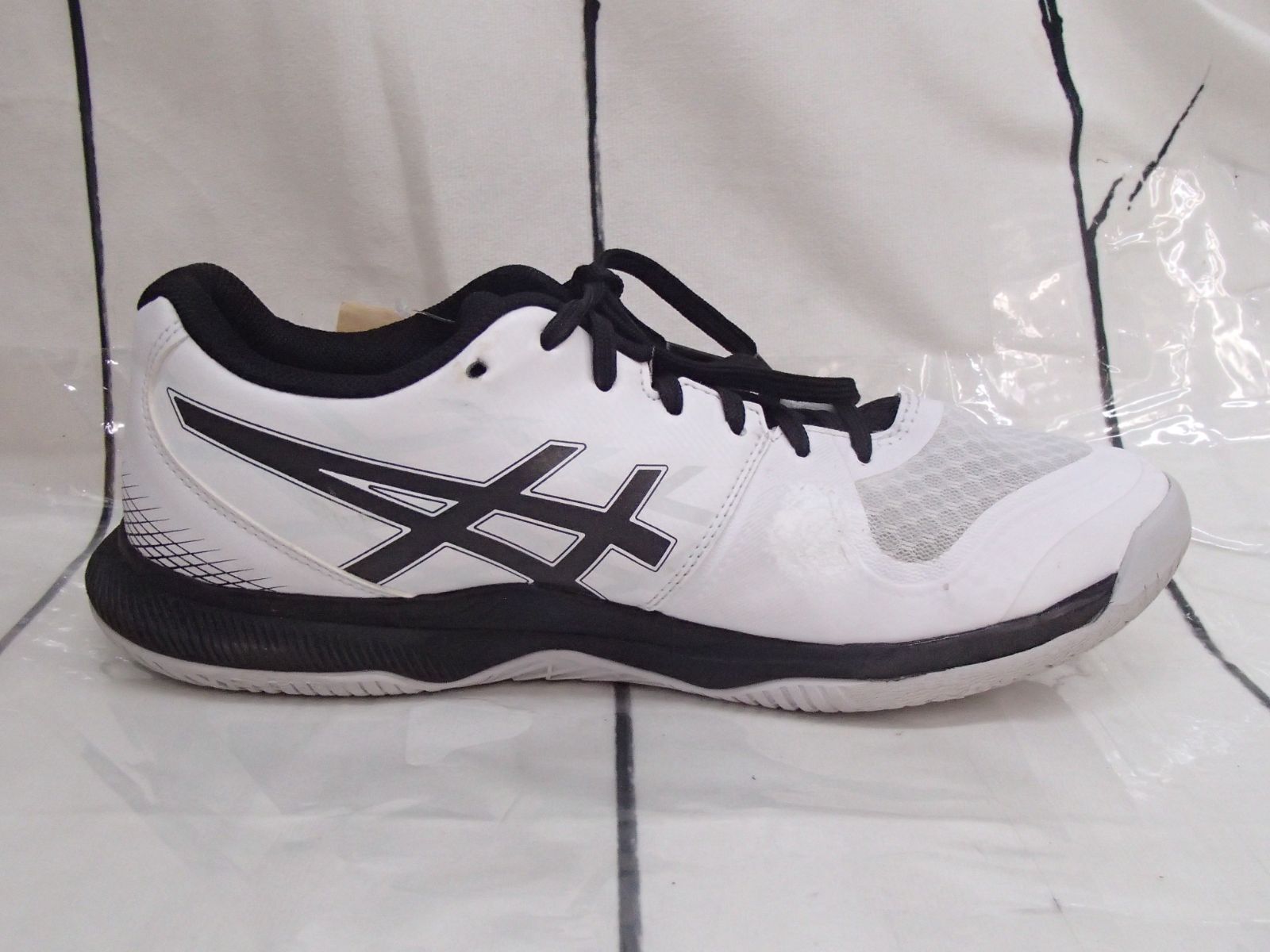 アシックス ゲルタクティック12 バレーボール ホワイト/ブラック 24cm