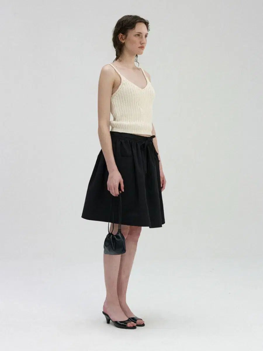 [NOTHING WRITTEN] Casali flared skirt (Black) ☆送料込☆ Nothing Written(ナッシングリトゥン) Casali flared skirt