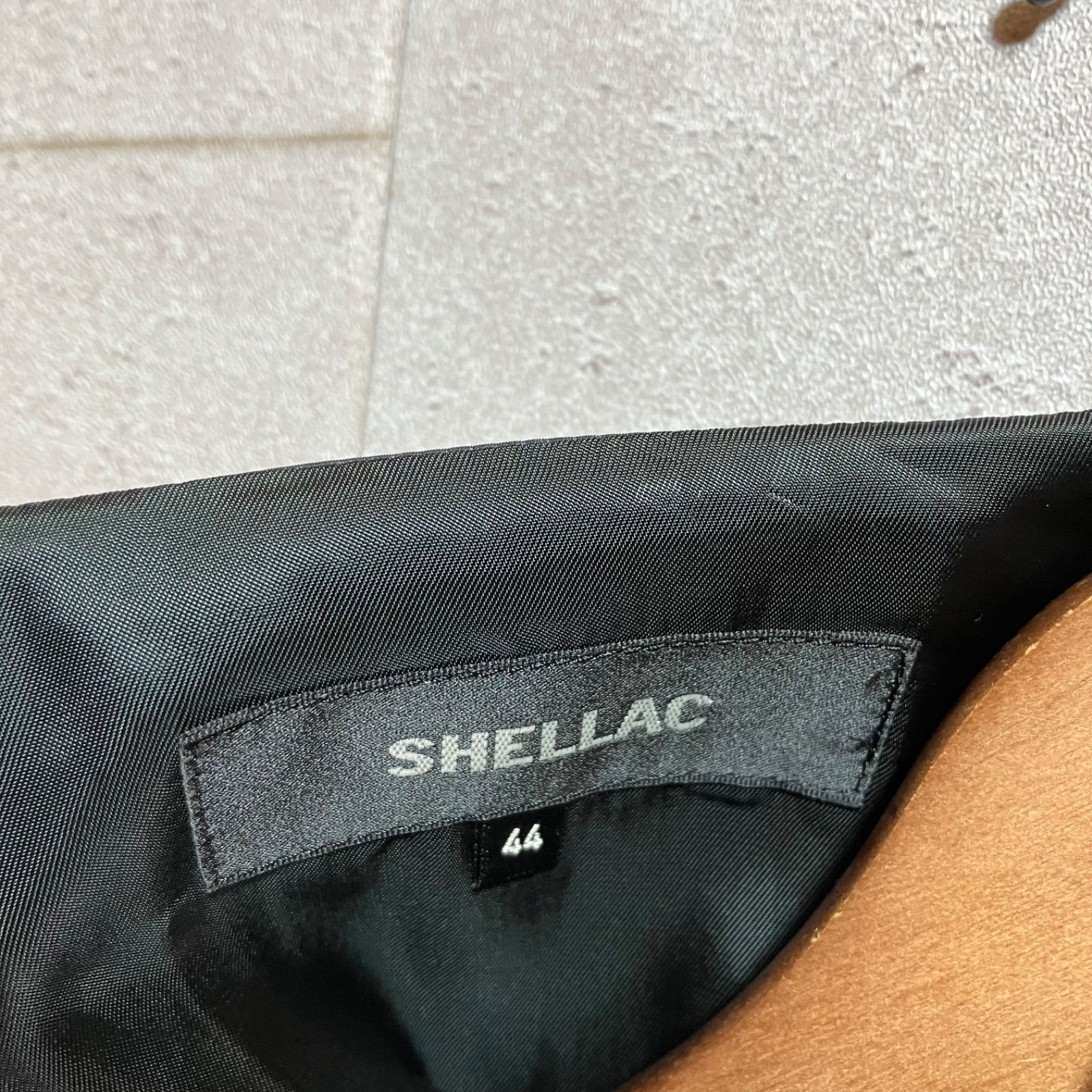 ●SHELLAC/シェラック● レザーベスト SHELLAC - SHELLAC レザーベストの通販 by 閻魔あい's shop