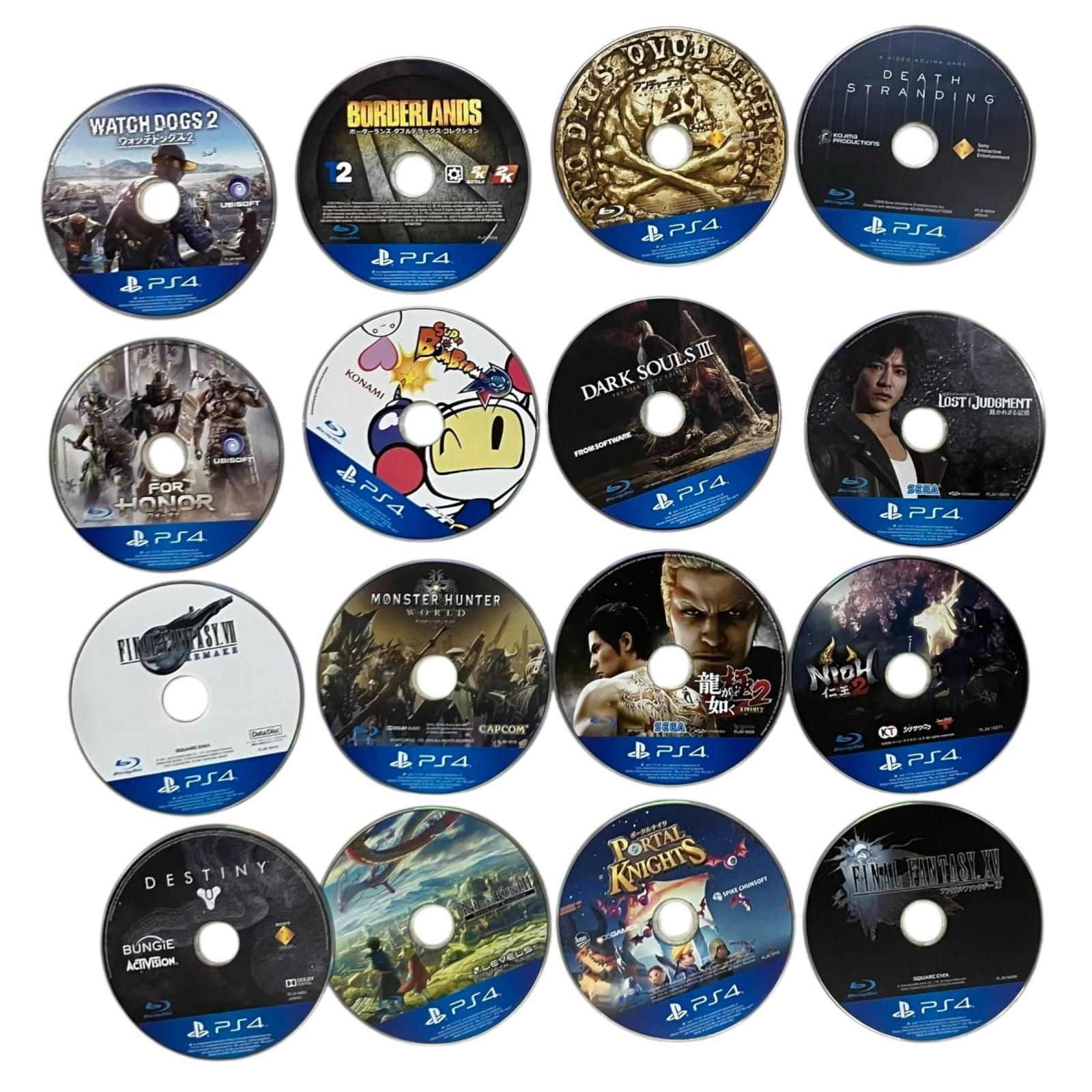 186000 現状品 訳アリ PS4 15枚、PS51枚 16点まとめ売り [1000025328959]