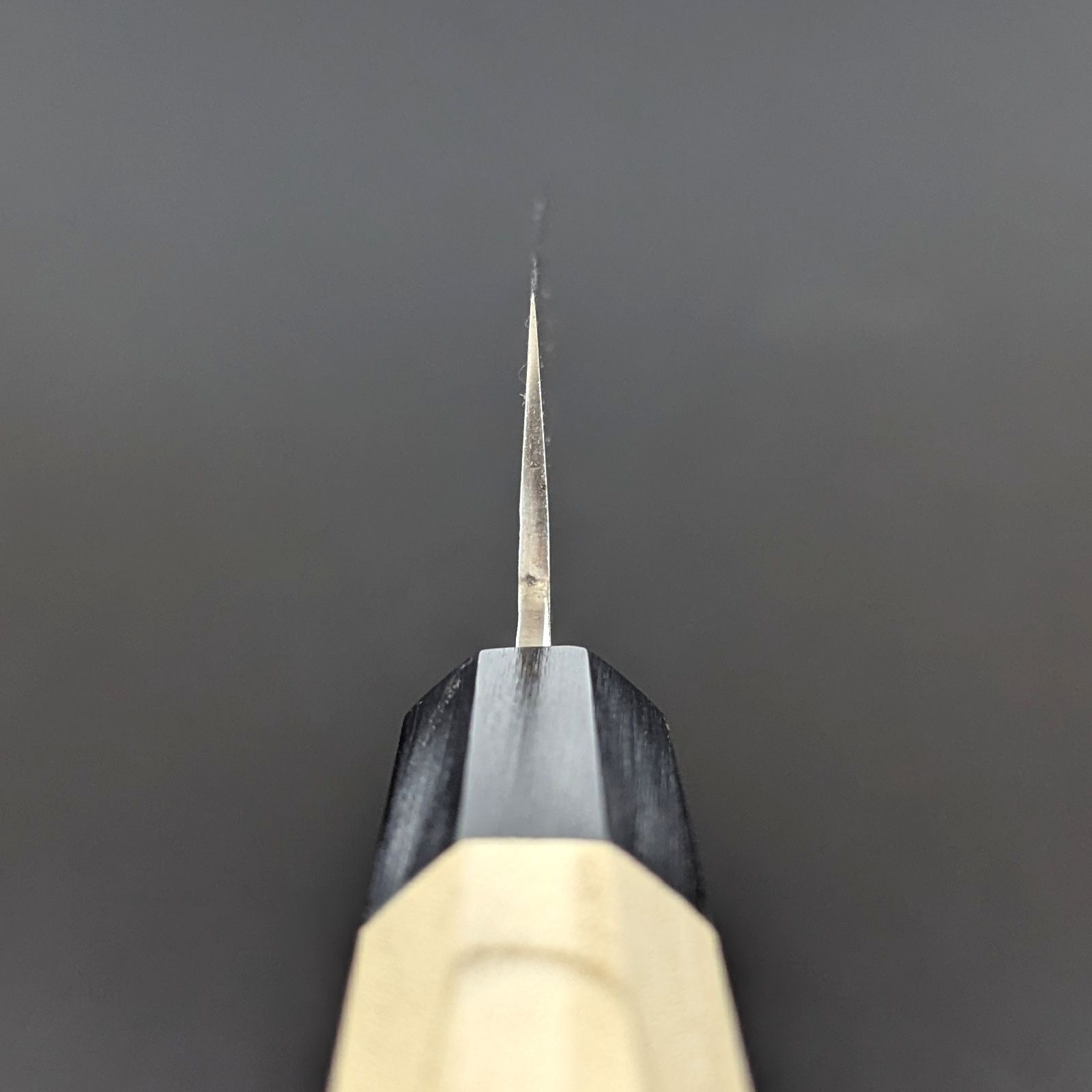 山塚刃物 銀三 霞仕上げ 切付三徳 180mm 朴八角柄 - メルカリ