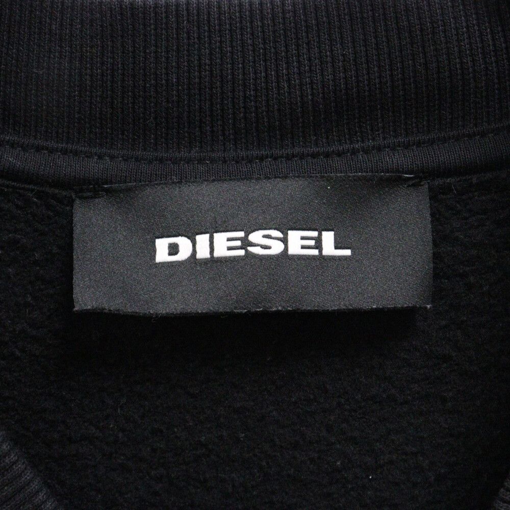 DIESEL (ディーゼル) ナイロン切替MA-1フライトボンバージャケット ブラック