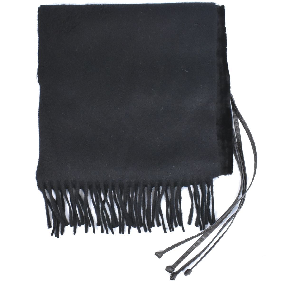 本物 フェンディ FENDI カシミヤ ミンク マフラー ブラック 服飾小物 フォロー割