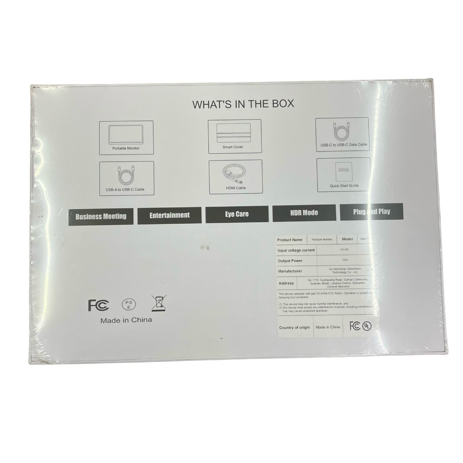 186000 未使用☆ PC周辺機器 ポータブルモニター XMDPM01 P156-1080-60 