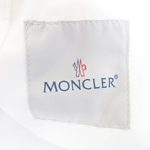 モンクレール MONCLER コート トレンチコート ダブル ロング ベルト 白 ホワイト 0