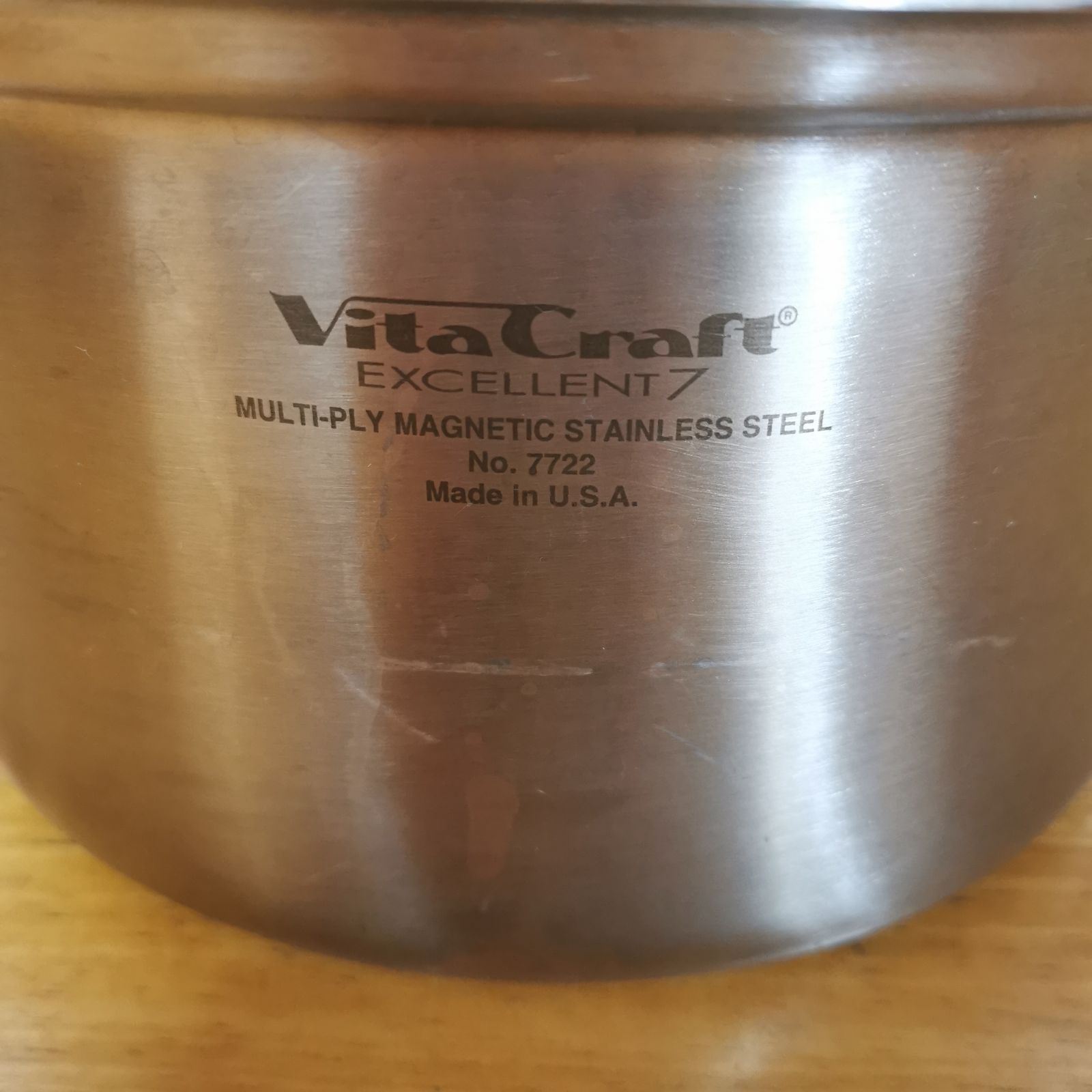 USED美品 ビタクラフト Vita Craft エクセレント7 No.7722 両手鍋4.0L