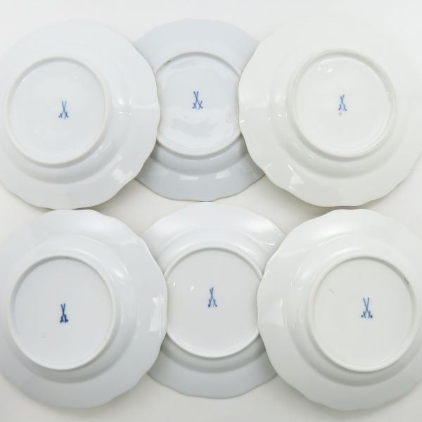 マイセン　5皿 マイセン白磁 小皿 5個