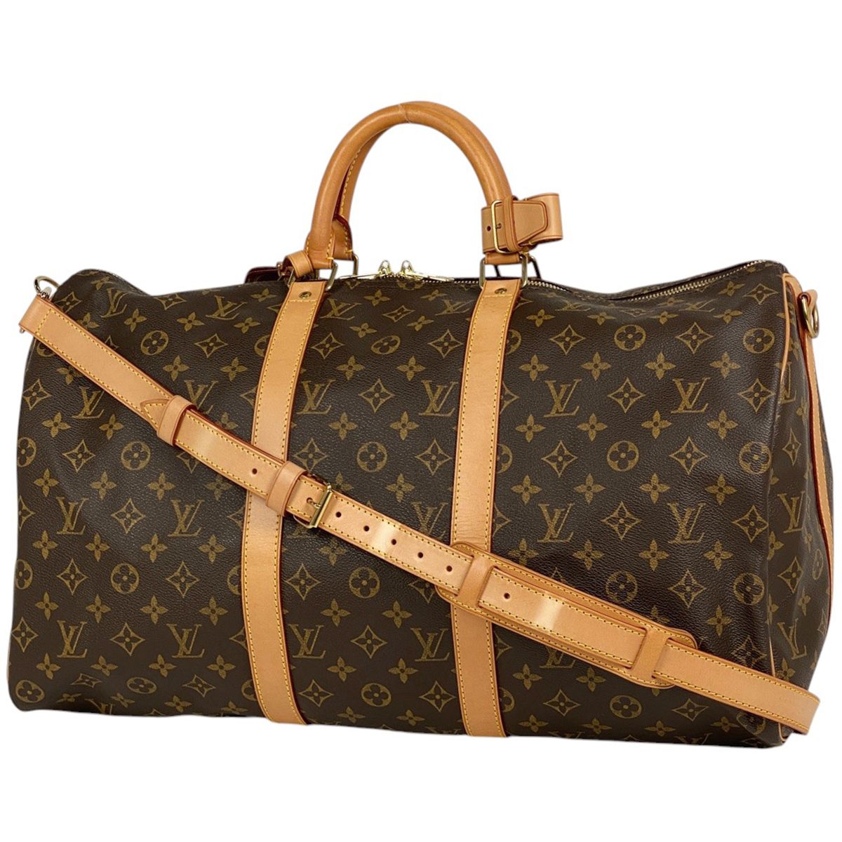 ルイ ヴィトン Louis Vuitton キーポル バンドリエール 50 旅行 出張 2WAY ショルダーバッグ ボストンバッグ モノグラム ブラウン M41416 レディース