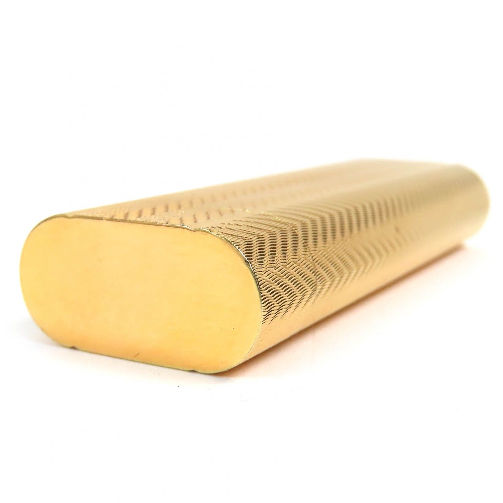 極美品△Cartier カルティエ オーバル ヘリンボーン柄 総柄 ローラー式  