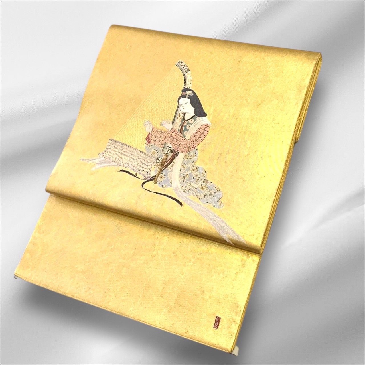 逸品】加賀友禅 初代由水十久監修 ながしま織物 瀞金錦 袋帯
