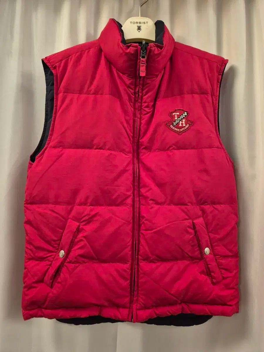 【雷市場（ポンジャン）商品韓国直送】 Tommy Hilfiger(トミーヒルフィガー) ダックダウン リバーシブル ベスト