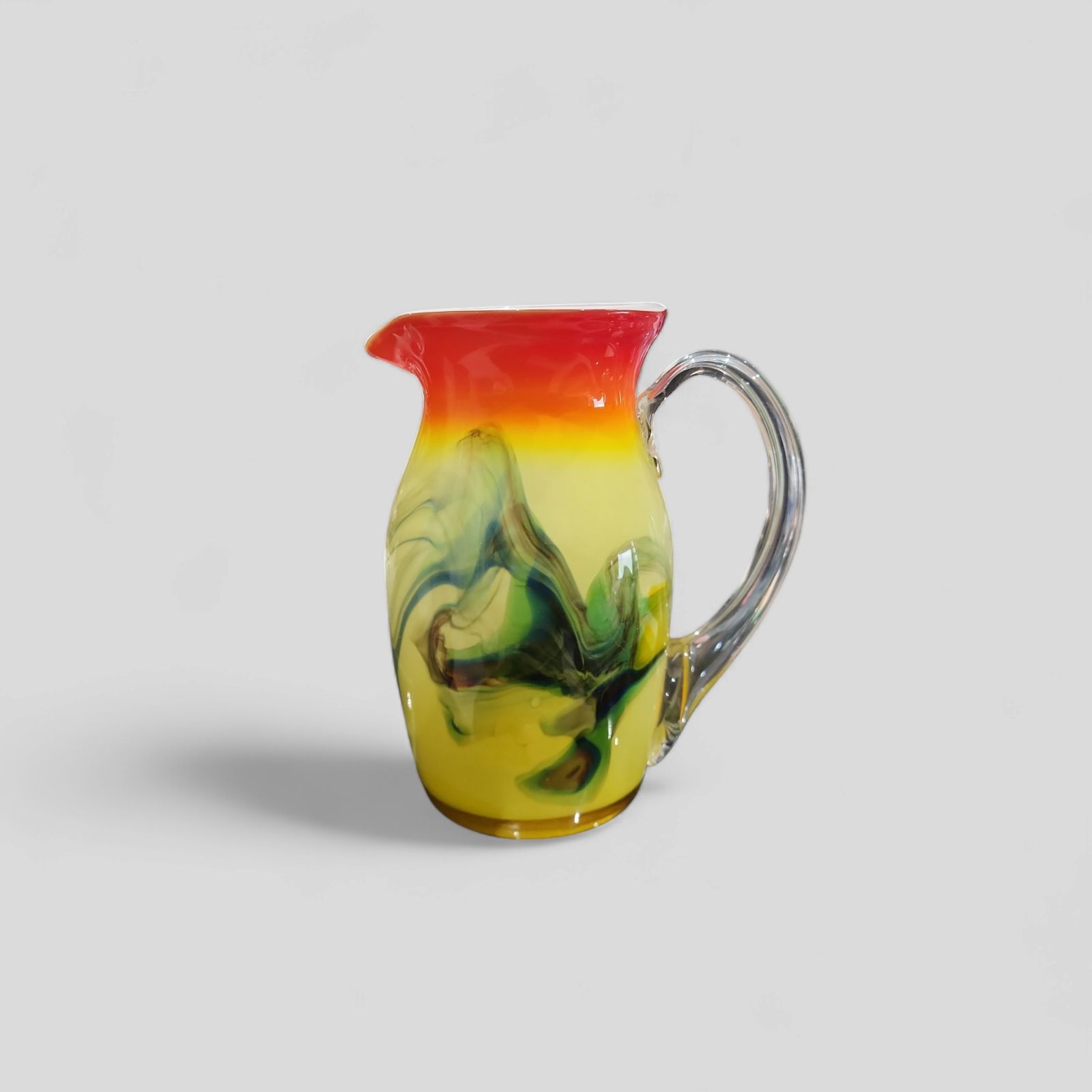 水差し　昭和レトロ　アンティーク　骨董品 昭和レトロ 水差し 水瓶 ピッチャー マーブル ガラス製 インテリア