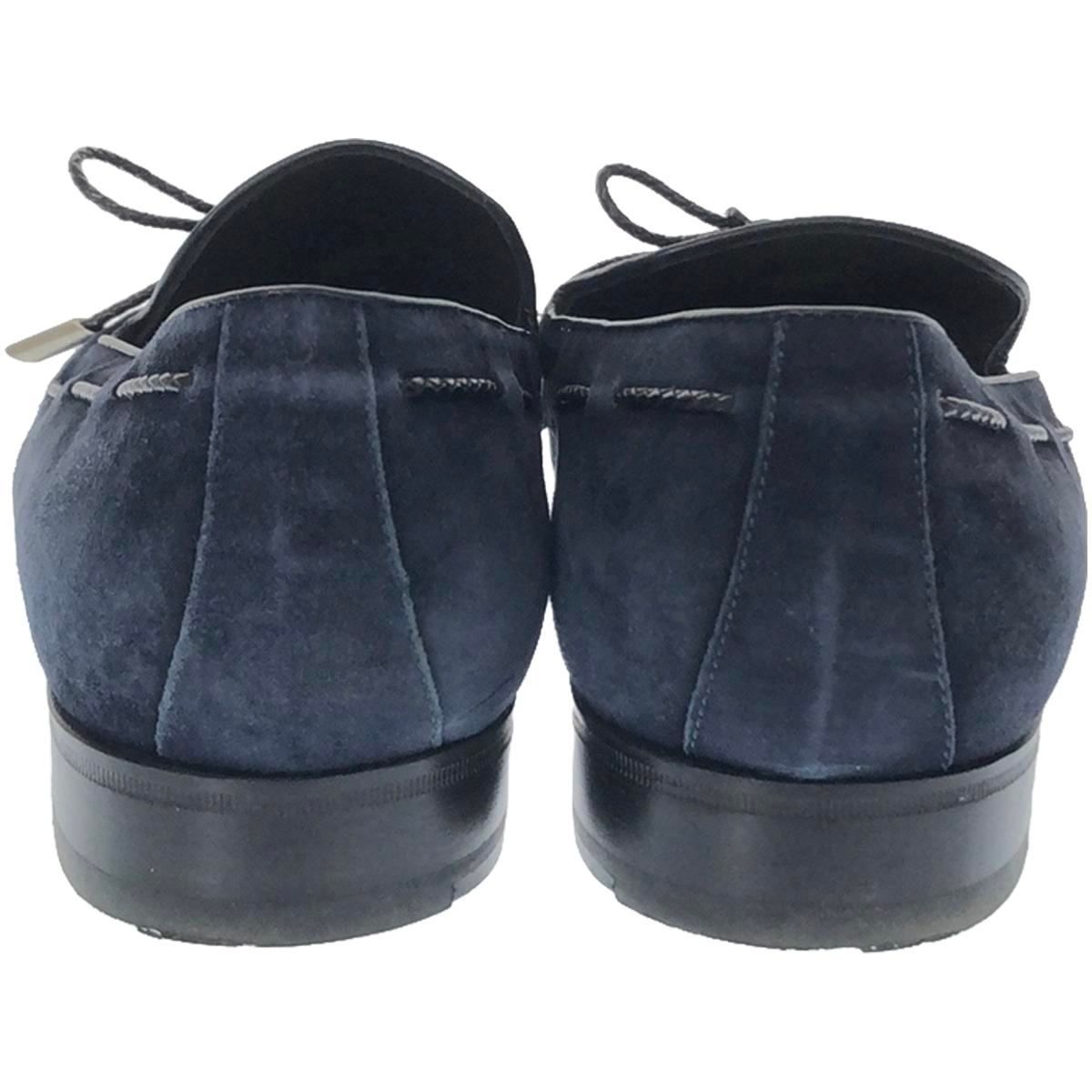 フェランテ　ネイビー　スエードローファー　6.5 フェランテ / FERRANTE / ISEO / スエード ローファー【ネイビー