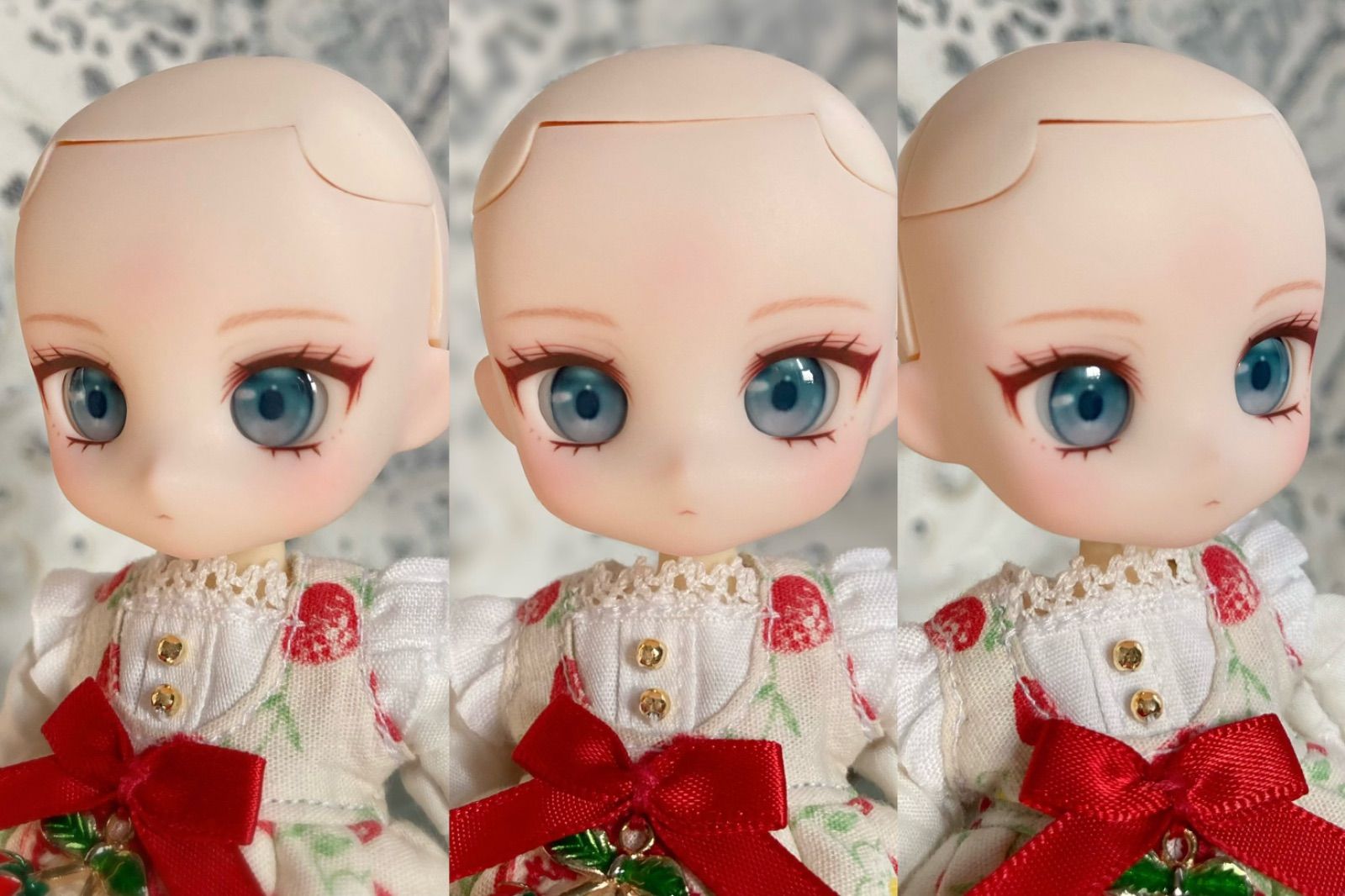 【本物新品保証】 かすたむフェイスcream (レジン盛り)+アイ【Viola syrup】C 人形