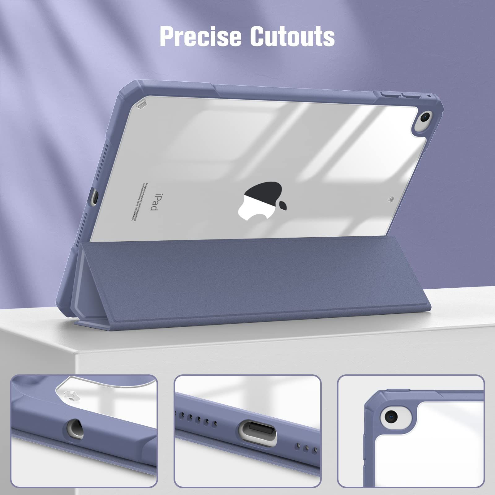 数量 ケース 7 9インチ 第5世代 4 透明バックカバー Mini Apple Pencil 収納 iPad 三つ折スタンド スリープ機能 軽量 薄型 2019 傷つけ防止 PU合成レザー 5 TPU Fintie モデル