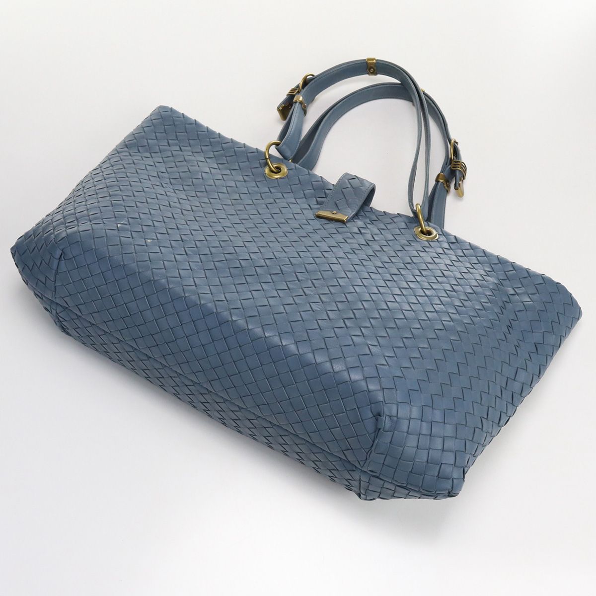 BOTTEGAVENETA ボッテガヴェネタ イントレチャート トートバッグ 162197 V00A2 4704 トートバッグ レザー【中古】  ユニセックス - メルカリ