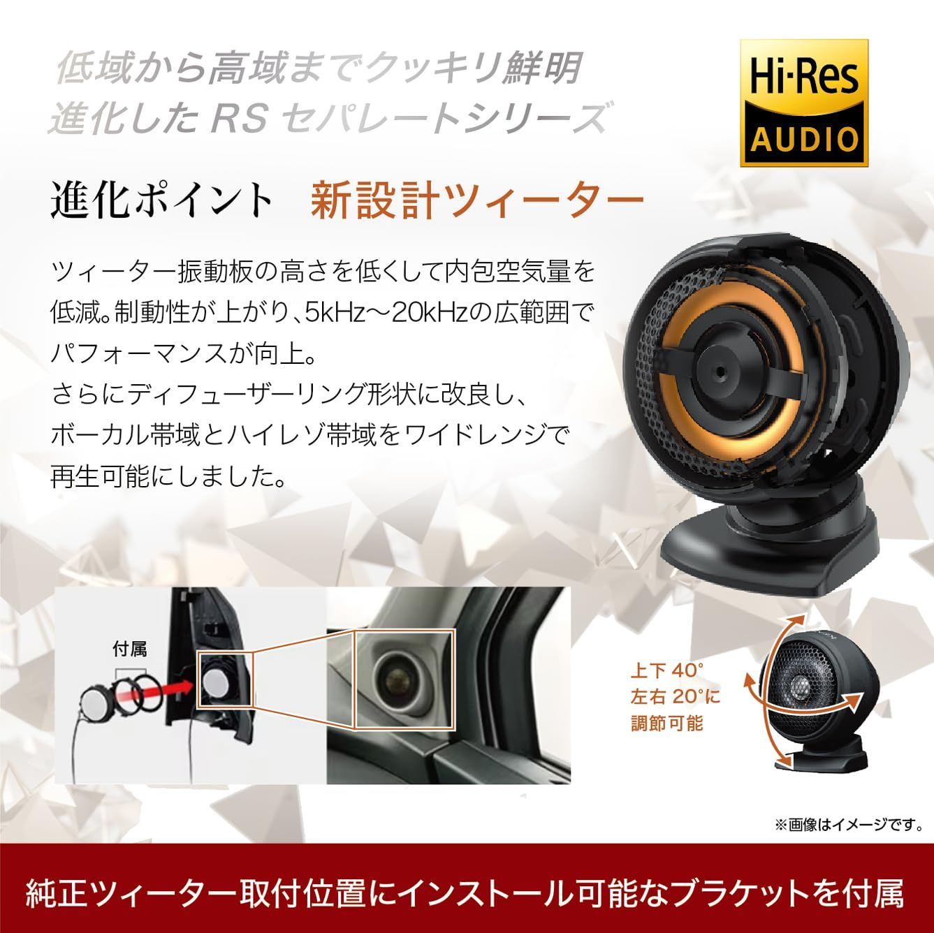 ケンウッド 17cm ハイレゾ対応カスタムフィット セパレート型スピーカー KFC-RS175S KENWOOD