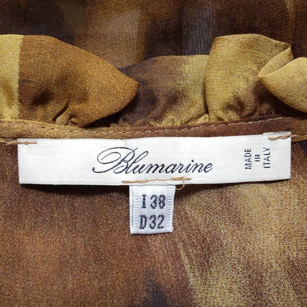 BLUMARINE(ブルマリン) 長袖シャツブラウス サイズI 38