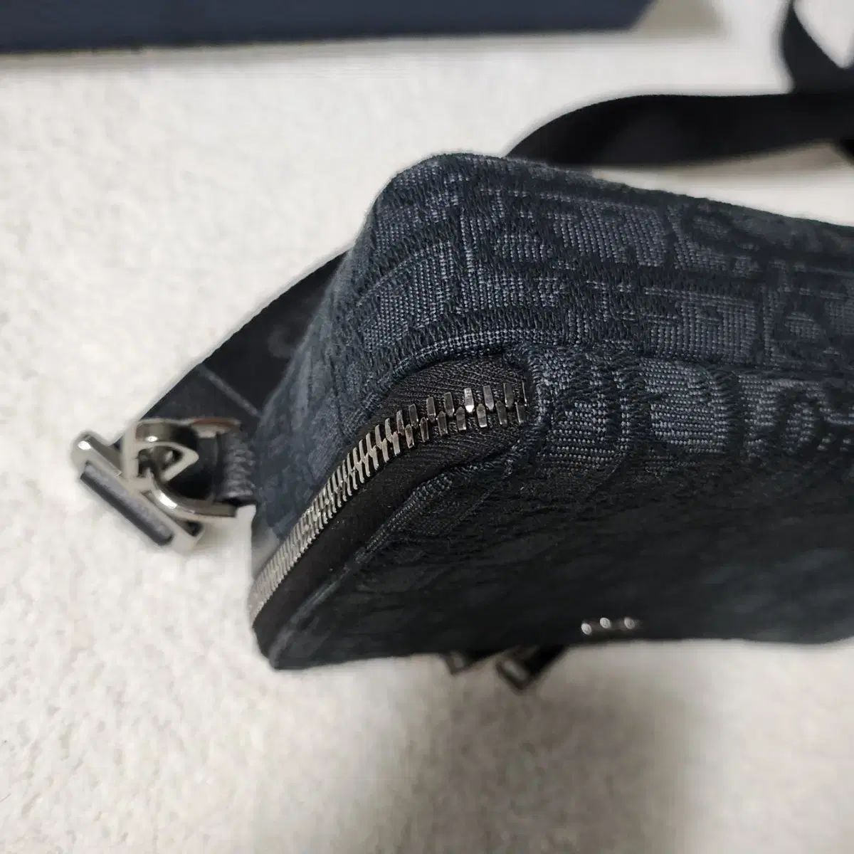 フルセット Dior オブリーク ストラップ ポーチ メッセンジャーバッグ ブラック