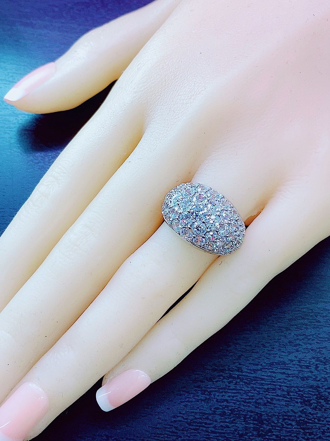 完全オーダー制☆3.80ct☆✨ダイヤモンドパヴェメレリング指輪 - メルカリ