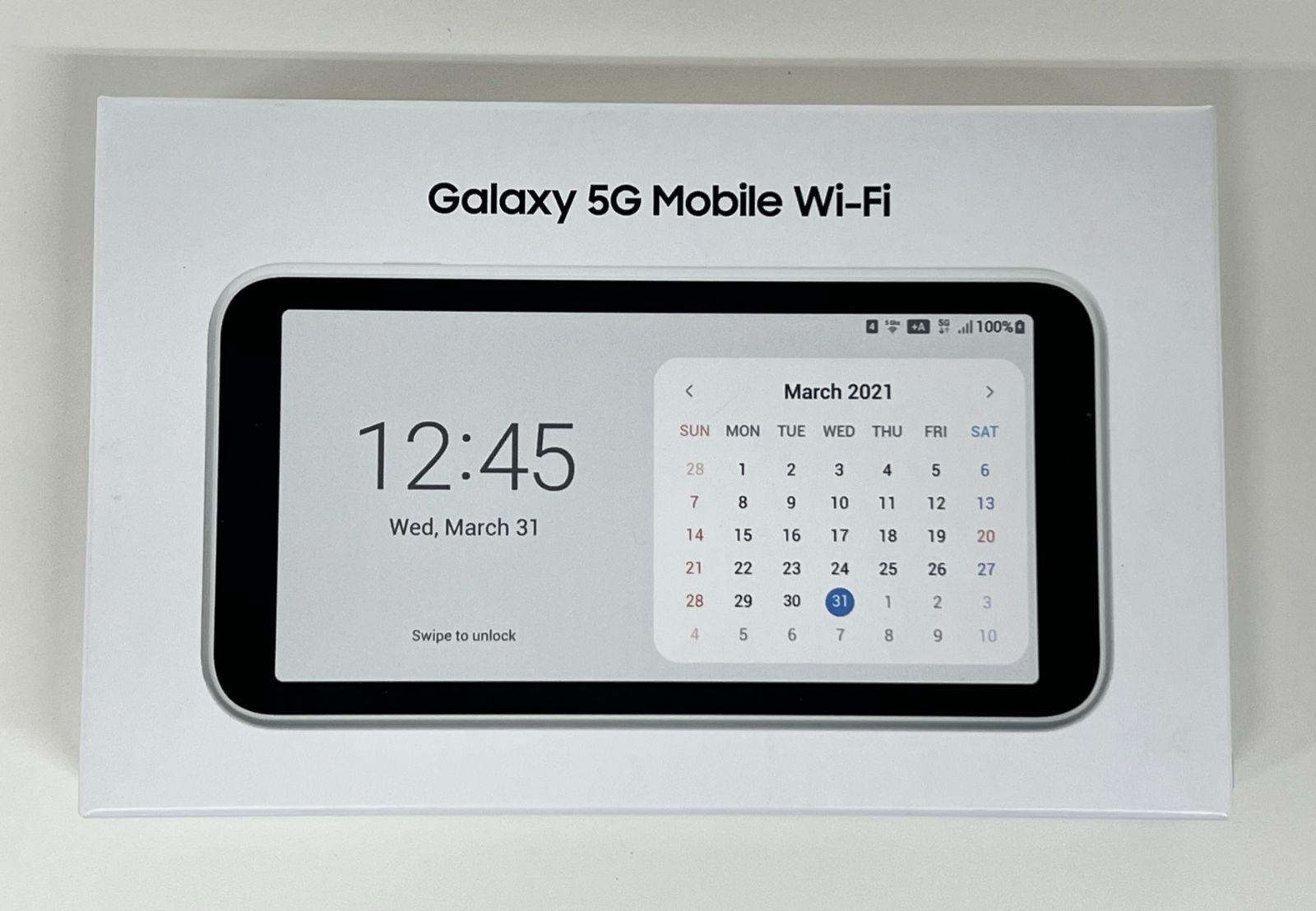 新品未使用品】Galaxy 5G Mobile Wi-Fi（SCR01）WiMAX ホワイト