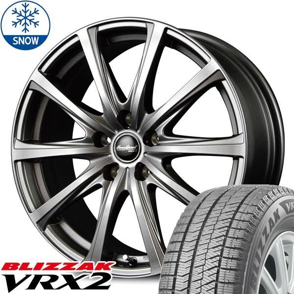 215/60R17 スタッドレスタイヤホイールセット エルグランド etc (BRIDGESTONE VRX2 & EUROSPEED V25  5穴 114.3) - メルカリ