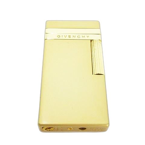 ★GIVENCHY メタルデザイン ゴールドガスライター 着火未確認】GIVENCHY/ジバンシー ガスライター ゴールド 現状