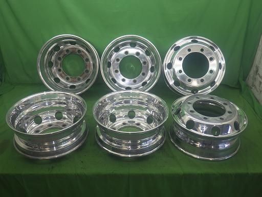 【中古】デコトラ  アルコア アルミホイール 19.5×6.75 147  6本