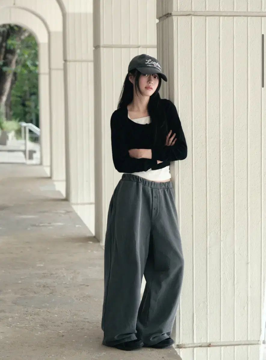 ポニー チェック スウェットパンツ