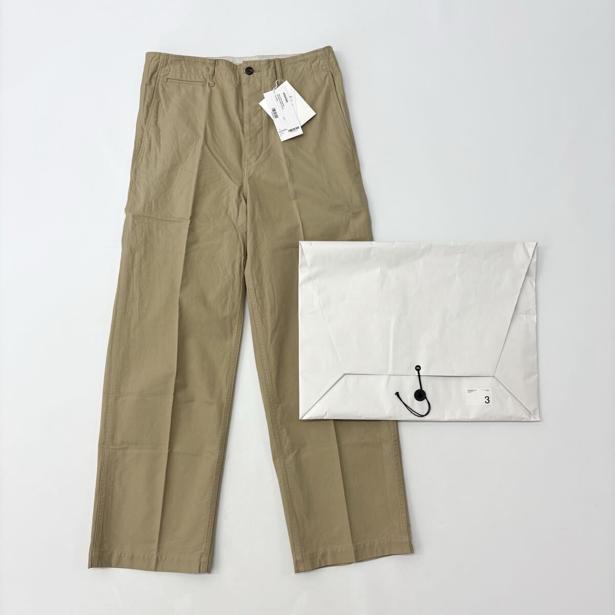 25ss 2025 VISVIM ビズビム ヴィズヴィム EX WIDE CHINO PANTS ワイド チノ パンツ 0125105008008 BEIGE ベージュ サイズ 3 710-0370