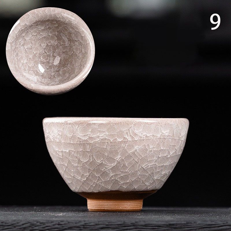 陶芸　茶道碗 抹茶碗萩烧志野伊贺唐津濑户井户柴烧粗陶茶道专用进阶点茶碗