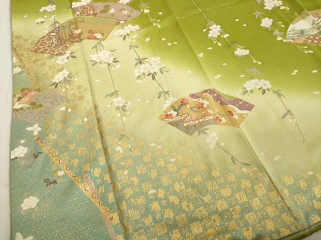 平和屋着物○訪問着 駒刺繍 花舞季百景 娘道成寺 暈し染め 金銀彩