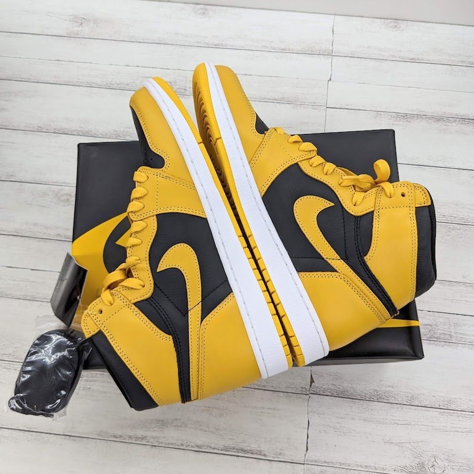 未使用品 NIKE AIR JORDAN 1 RETRO HIGH OG 555088-701 POLLEN/WHITE