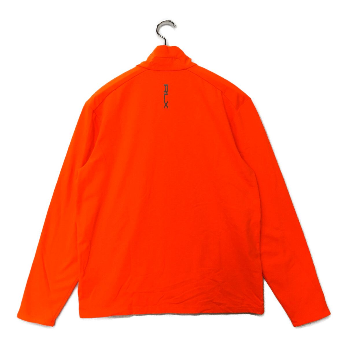 coco 中古 アールエルエックス ラルフローレン RLX RALPH LAUREN メンズ 長袖シャツ M 蛍光オレンジ ハーフジップ 裏起毛 中古 メンズ アールエルエックス ラルフローレン RLX RALPH