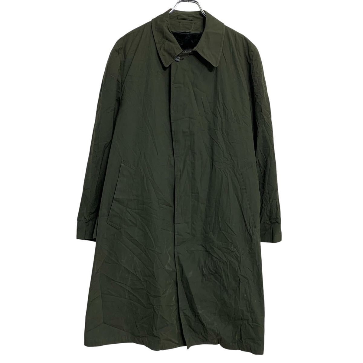 LONDON FOG コート 44 XL～ カーキ ロンドンフォグ 比翼ボタン ビッグサイズ 裏ボア 秋冬 アウター 古着卸 アメリカ仕入 a702-6939