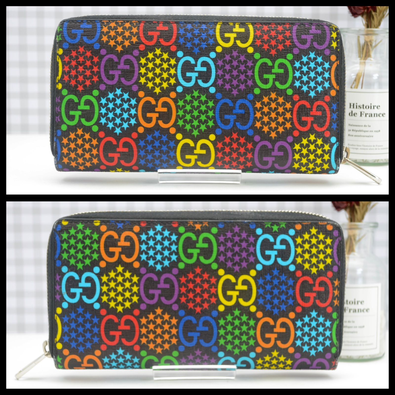 【美品】 グッチ GUCCI 長財布 サイケデリック GGスプリーム GUCCI - 新品 グッチ GUCCI 長財布 GGスプリーム ベージュの通販