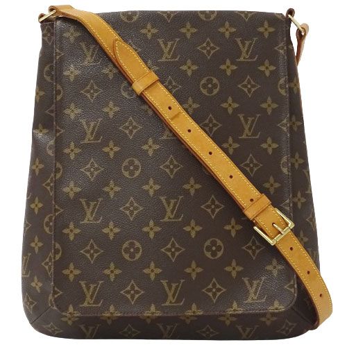 ルイヴィトン LOUIS VUITTON ルーピングMM モノグラム ショルダーバッグ ブラウン レディース