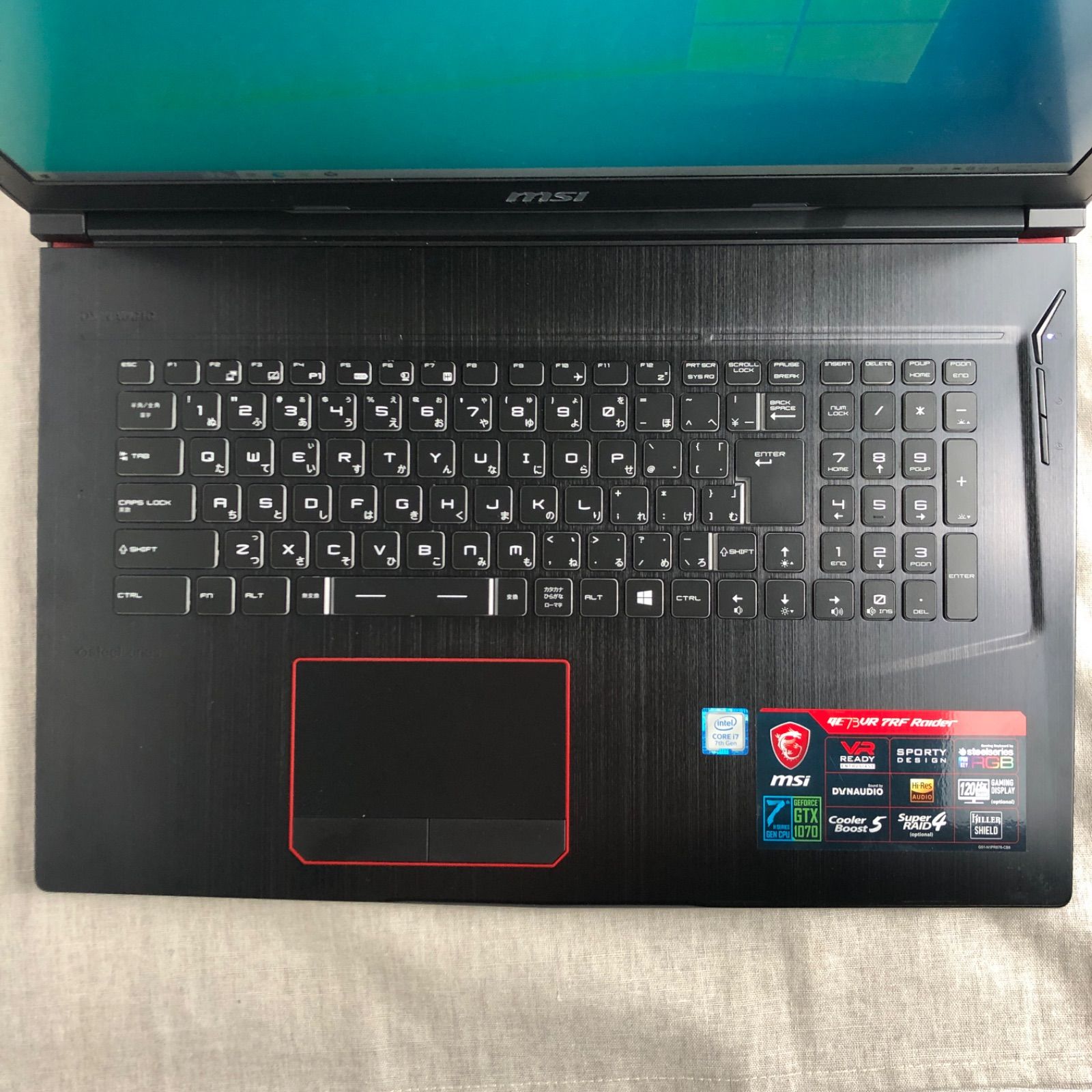 バッテリー良好】MSI GE73VR i7 GTX1070 ゲーミングPC - メルカリ