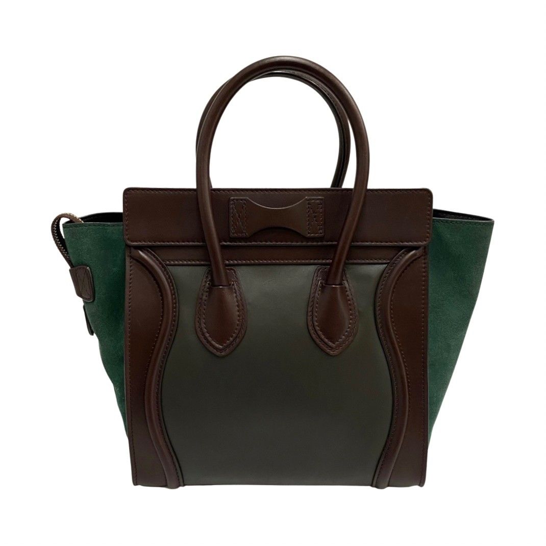 極 美品 CELINE セリーヌ ラゲージ マイクロショッパー レザー本革 