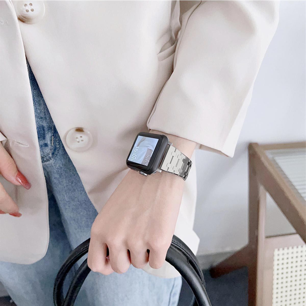 RACINGPREMIUM] 44mm Applewatch 高級ベルト AppleWatch ベルト