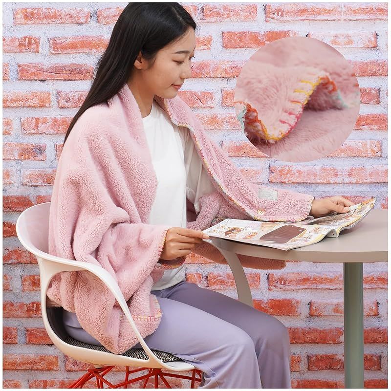 ❤未使用品❤厚手の肩掛け 膝掛け ブランケット ブルー 75ｘ187 エルメス ❤未使用品❤厚手の肩掛け 膝掛け ブランケット ブルー 75x187