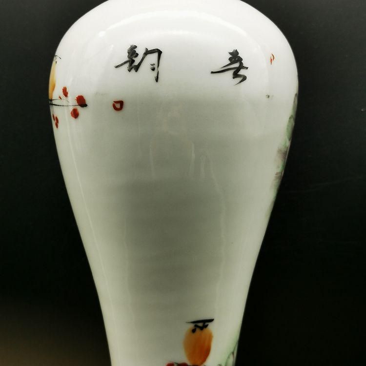 花鳥梅瓶 装飾品 花瓶 収集品 美品 景徳鎮 陶磁器 工芸品 美術品 置物 花鳥紋美人梅瓶 景徳鎮 陶磁器 装飾品 現代工芸品美術品 置物