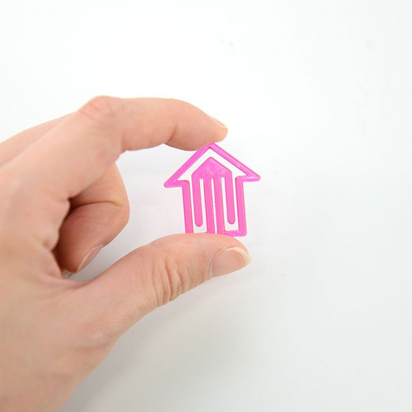 安い！かわいい！ まとめ買い LAUREL ローレル クリスタルプラスチッククリップ 矢印型 30×29mm アソート 50個入 1428-96 ×10セット