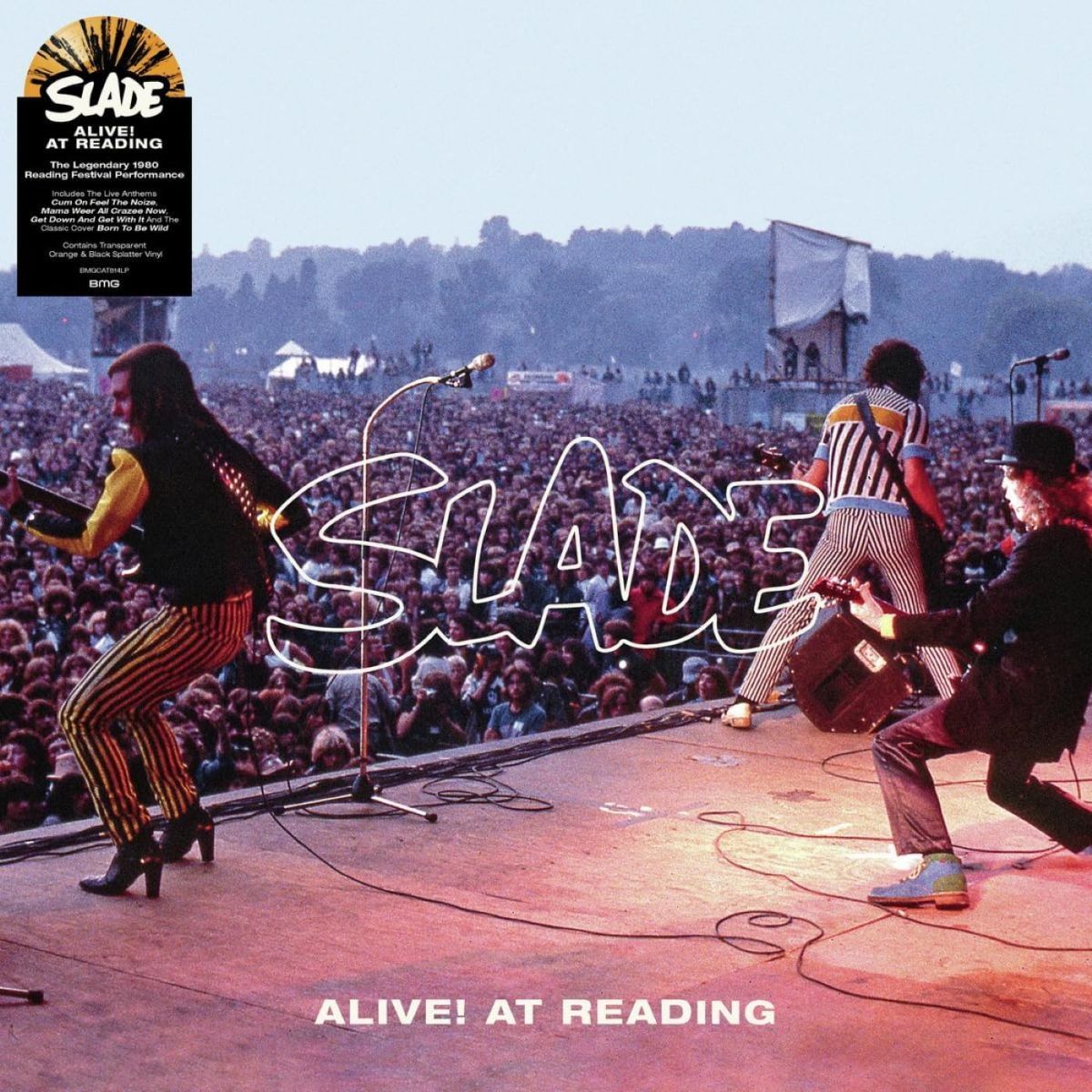 欧LP Slade Alive! At Reading (orange & Black Splatter Vinyl) BMGCAT814SPLATT BMG 未開封 /00260 欧LP Slade Alive! At Reading (orange & Black Splatter Vinyl