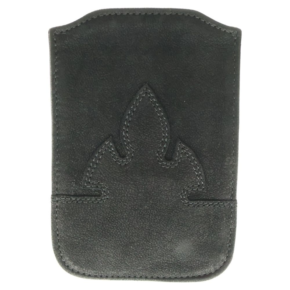 CHROME HEARTS クロムハーツ フ ニー デストロイレザー スマホホルダー ケース ブラック