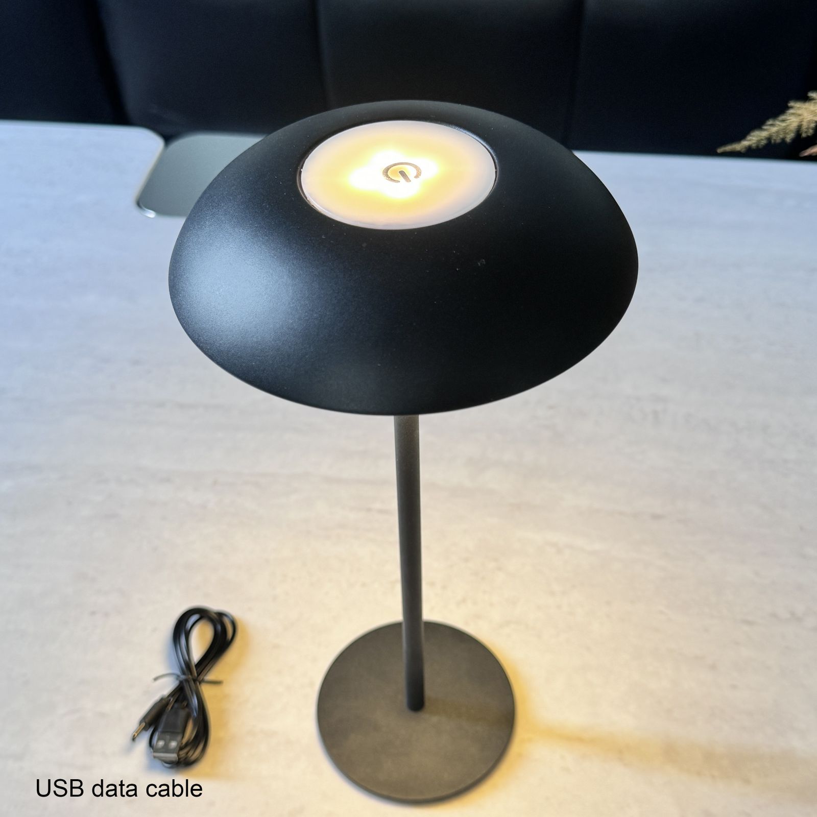 タッチ操作LEDデスクランプ、3色調、USB充電、オフィス用