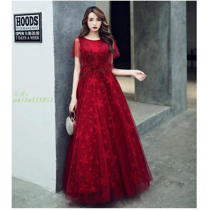 ロングドレス 感 ウエディングドレス パーティードレス 結婚式 30代40代 食事会 成人式 上品 上品 お呼ばれ 謝恩会 卒業式 披露宴 着痩せ 二次会 pai5a515853