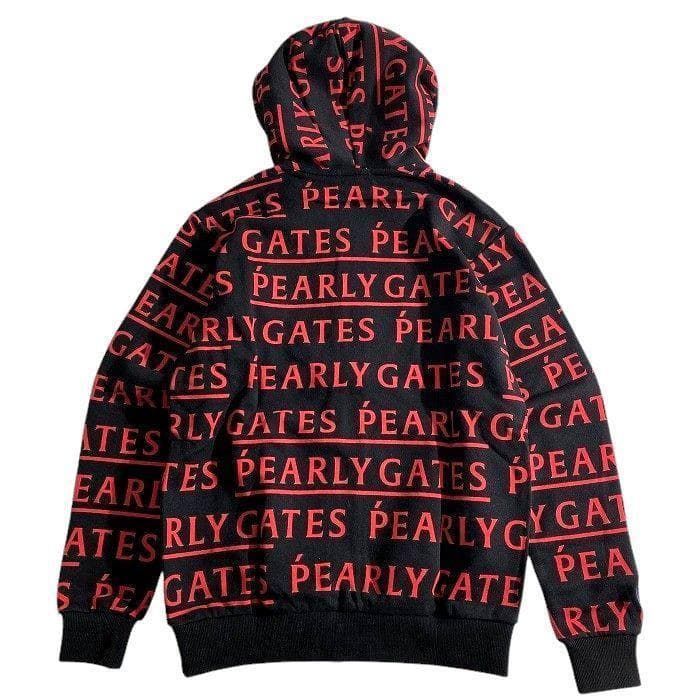 PEARLY GATES パーリーゲイツ ゴルフ 裏毛コットン メゾンロゴ柄